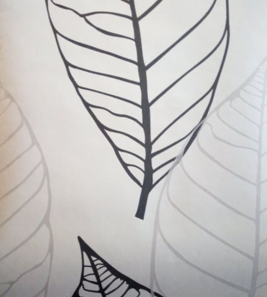 stenska tapeta EKKO - belo/črna