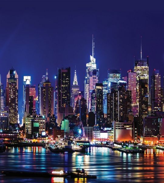 fototapeta - mesto New York ponoči